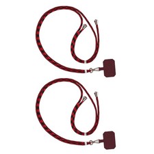 2 Pcs Universal Phone Case Lanyard Cord 160CM Holder Necklace Strap Neck Cable