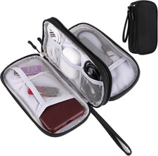 Travel Cable Organizer - Electronics Accessories Bag-Black