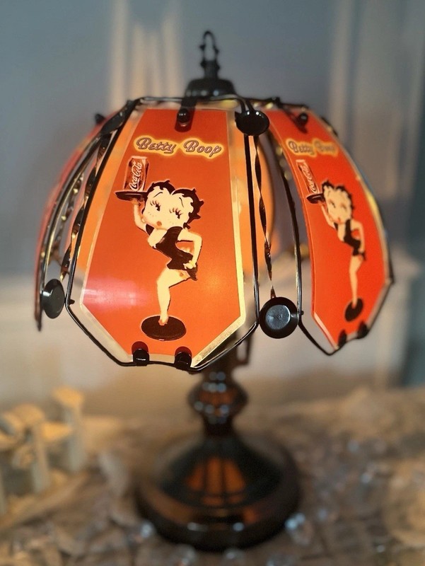 BETTY BOOP COCA-COLA 23” INCH  3-WAY TOUCH LAMP MINT CONDITION - REDUCED!