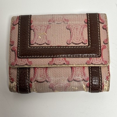 Vintage Celine Leather Brown Bifold Wallet Authentic