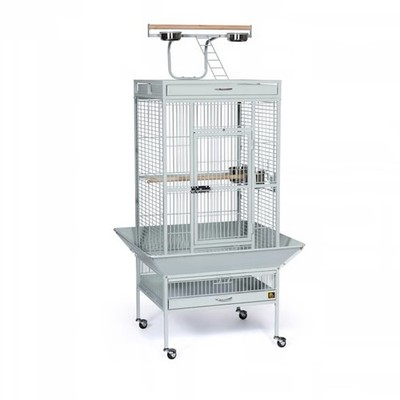 Prevue Pet Products Large Playtop Bird Cage Gray Stainless Steel