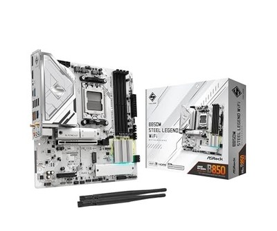 ASRock AMD AM5 B850M Steel Legend WiFi Motherboard