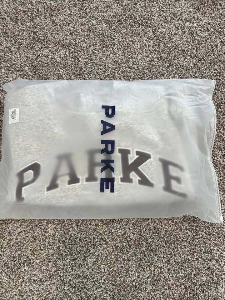 Parke Women's Varsity Mockneck Sweatshirt Gray, Oversized Size L/Xl - Image 3 of 4