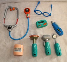 Dr. Kit Pretend Play WORKS Glasses Stethoscope Beeper Bandage
