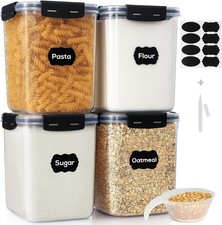 Best Large Thicker Food Storage Containers with Lids Airtight 5.3L/179Oz 4pcs