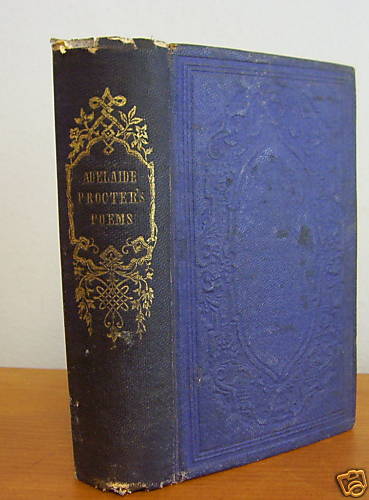 1866 POEMS OF ADELAIDE A PROCTER - Picture 1 of 1