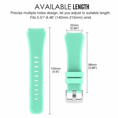 Soft Silicone Replacement Sport Watch Wrist Band Strap For LG Watch R W100 - Picture 29 of 42