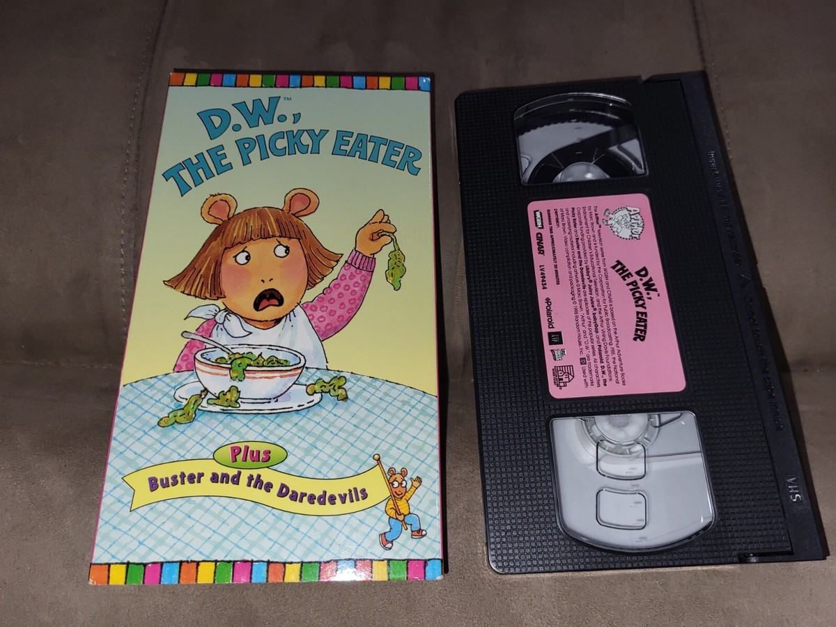 Lot of 3 Vintage Arthur VHS Tapes D.W., The Picky Eater, Eyes, Pet