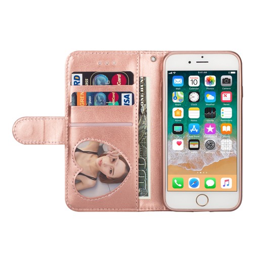 Flip Zipper Case Stand Leather Wallet Cover For iPhone 6 7 8 Plus X XS Max XR XS - Picture 6 of 17