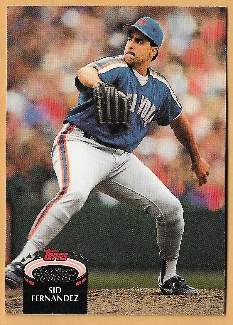 SID FERNANDEZ NEW YORK METS #655 - TOPPS STADIUM CLUB NM-MT 1992