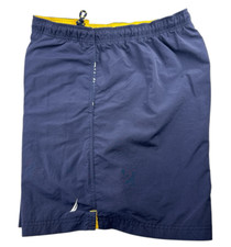 Nautica Men's Swim Trunks with Lining Mesh Elastic Drawstring Waist - Navy, XXL