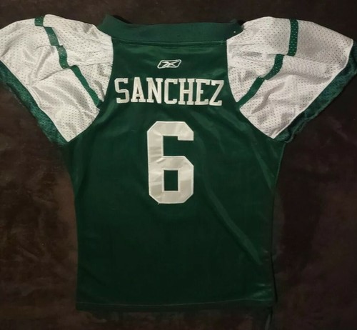 NWT Women's Sz M Top Authentic Reebok Team Apparel NFL New York Jets #6 Sanchez - Picture 10 of 12