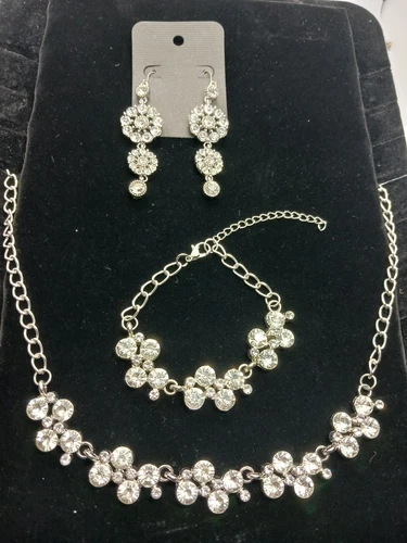 Hollywood Wedding Rhinestone Lot, 3 pieces!