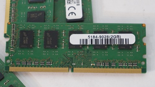MICRON 8GB (4X2GB) 1RX8 PC3-10600E ECC SO-DIMM MEMORY RAM MT9JSF25672AKZ-1G4K1ZE - Picture 4 of 5