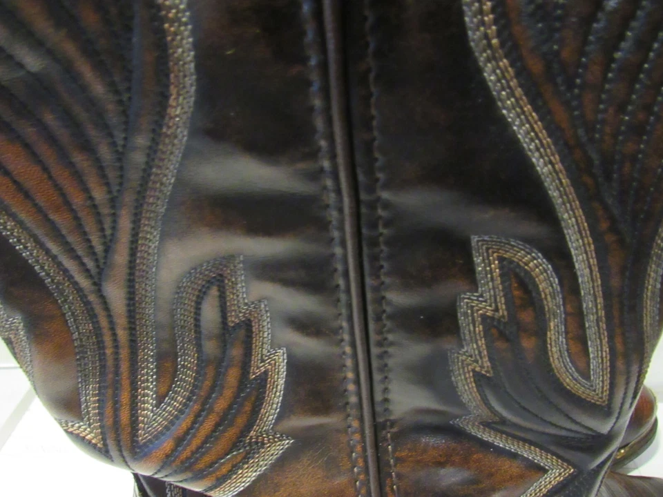 Bota de Vaquero Para Hombre Estampados Laredo 12" 68082 Para Hombre 9 D Marrón F72K Foto 2 de 4