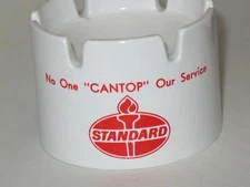 rarer ~ STANDARD OIL "CANTOP" ASHTRAY ~ HTF~ UNUSED
