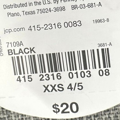 NEW! Xersion Sport Tank Top Girls XXS 4/5 Black Quick Dri Poly & Spandex Stretch - Picture 3 of 9