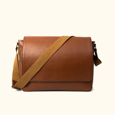 buffalo leather messenger bag