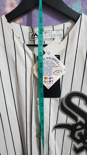 Majestic Cool Base Chicago White SOX DR Gomez #30 Button Front Jersey Men's Sz L - Picture 15 of 18