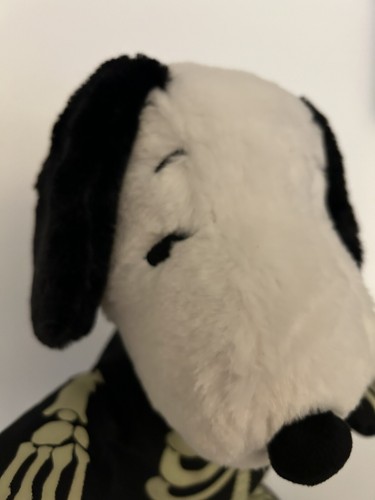 Peluche musical animado de Halloween Gemmy Snoopy 12 pulgadas esqueleto paso a paso lateral - Imagen 3 de 12