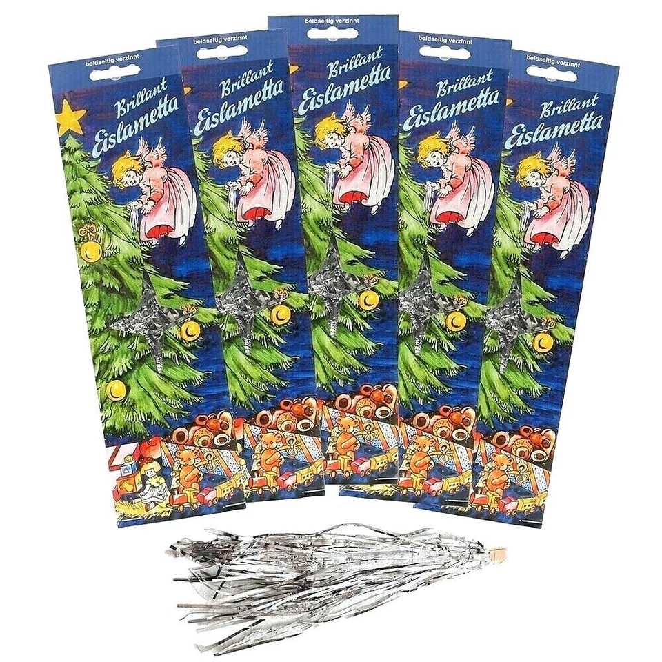 Lametta Brillant Eislametta  Weihnachtsbaum Packung Ost Tradition Weihnachten