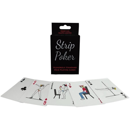 Kheper Games Strip Poker Playing Cards Game Plastic Coated, New - 第 1/1 張圖片