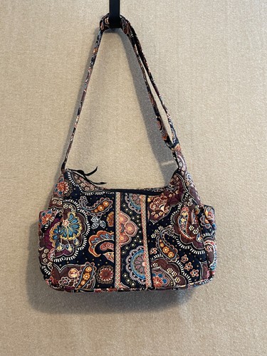Vera Bradley Kensington Bag, Wallet & Mini Bag Bundle Brown Zipper Closure - Picture 5 of 9