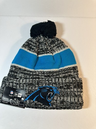 Cappello Carolina Panthers NFL New Era invernale in maglia berretto foderato in pile taglia unica nuovo con etichette. - Foto 3 di 9