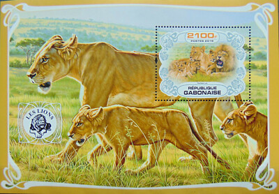 Lions lion African animals wild cats 2019 s/s MNH #VG2708 | eBay