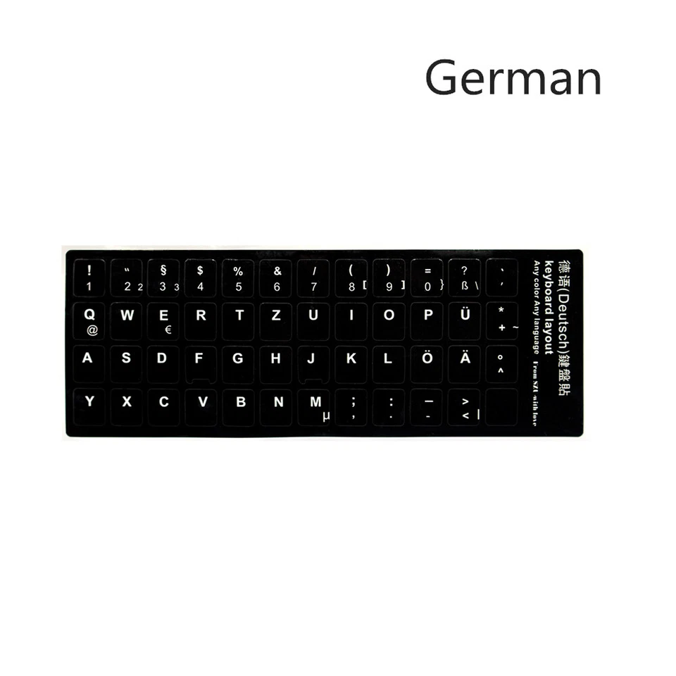 Laptop Keyboard Stickers Durable Keyboard Replacement Stickers Keyboard Alphabet - Image 3 of 4