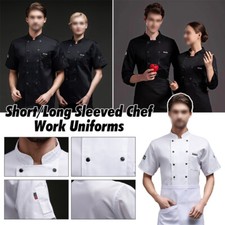 Short/Long Sleeves Summer Hotel Restaurant Chef Work Uniforms Breathable Mesh