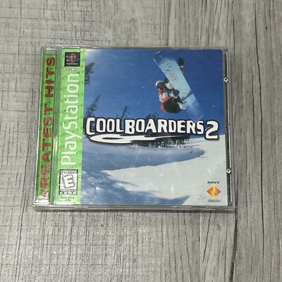 Cool Boarders 2 Sony PlayStation PS1 CIB Complete Snow Winter Black Disc
