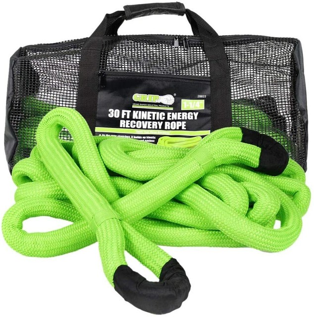 GRIP 1 1 4 X 30 Kinetic Energy 4x4 Truck Tow Recovery Rope 37422lb