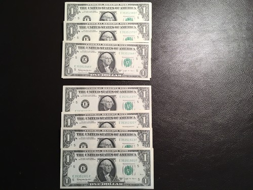 90 1.00 1963-B Joseph Bar Notes Missing 38-47 All Unc.. But Top Note Cons.order