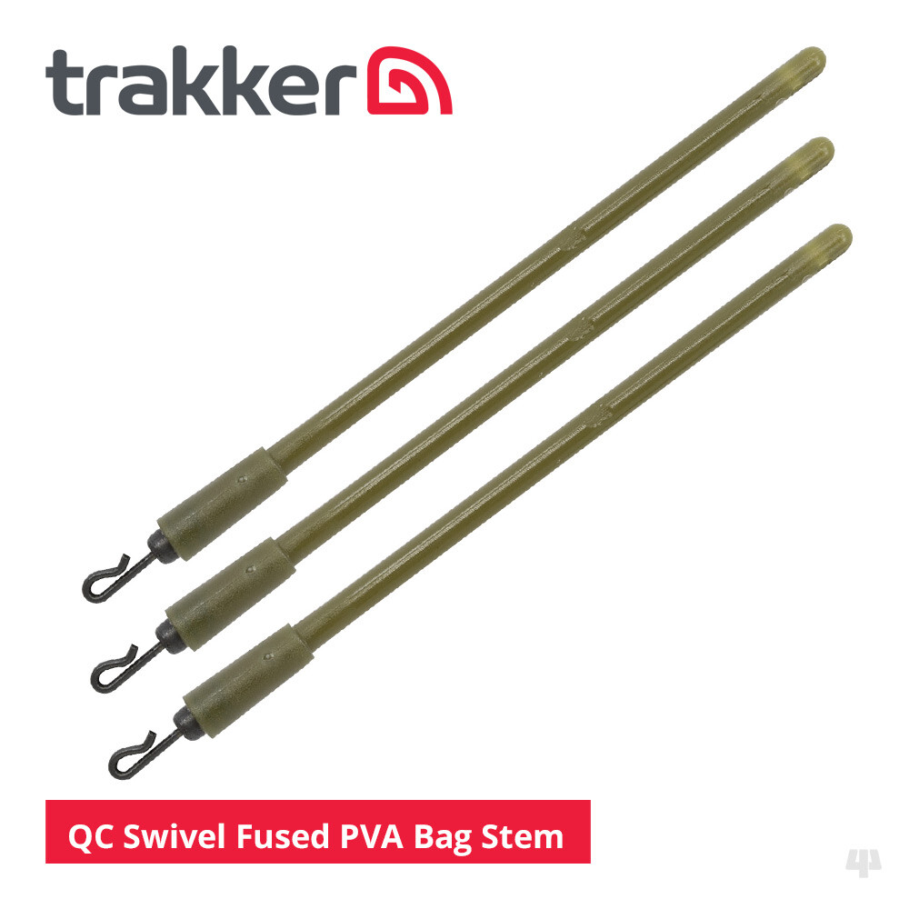 Trakker Fused PVA Bag Stems QC Swivel Carp Chub Coarse Fishing