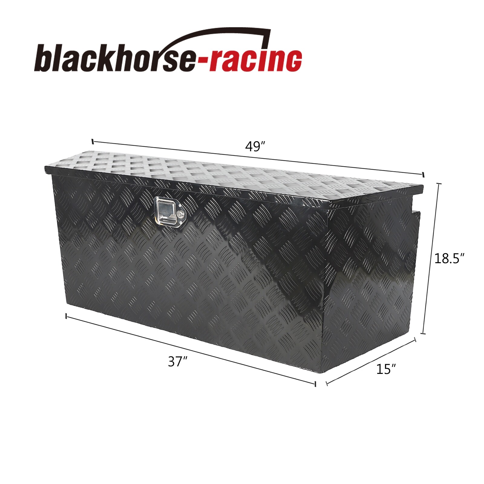 49"X15"X18.5" Heavy Duty Truck Pickup Storage Tool box Lock Trailer