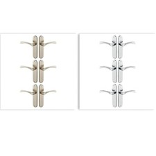 Marvel Lever Latch Door Handle Chrome / Nickel Pack of 3 Designer Levers