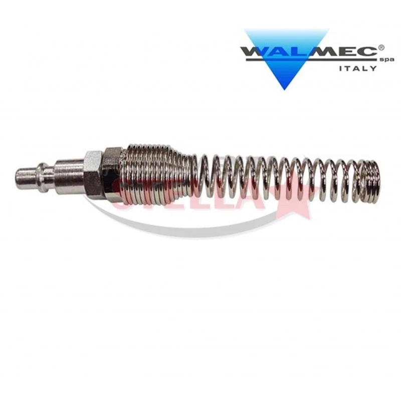 TUBO NYLON CON MOLLA 8/10 ASTURO WALMEC COMPRESSORE ARIA COMPRESSA RACCORDO