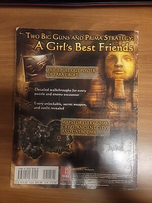Tomb Raider Anniversary Prima Games Strategy Guide Playstation 2 w
