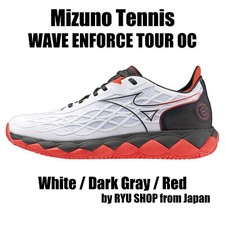 Mizuno Tennis Shoes WAVE ENFORCE TOUR OC 61GB230262 White / Dark Gray / Red