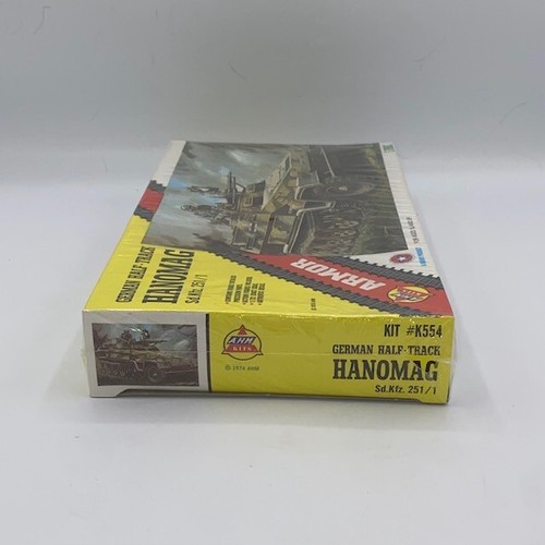 Vintage German Half-Track Hanomag Sd.Kfz. 251/1 Bausatz Maßstab 1/72 K554 AHM versiegelt - Bild 3 von 6