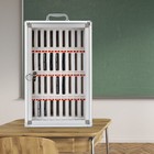 36 Slots Cell Phones Storage Cabinet Aluminum Alloy Pocket Chart Cell Phones Box