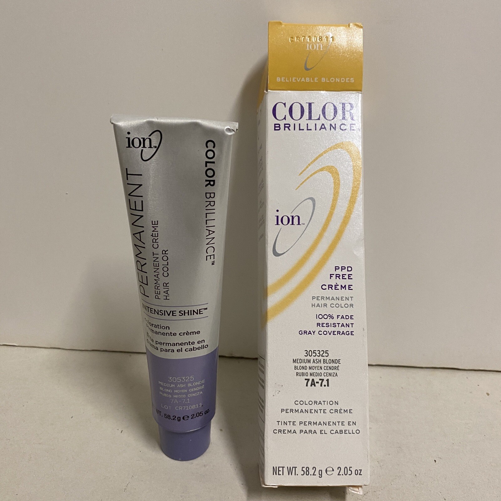 Color Brilliance Ion Medium Ash Blonde 7A-7.1 Creme