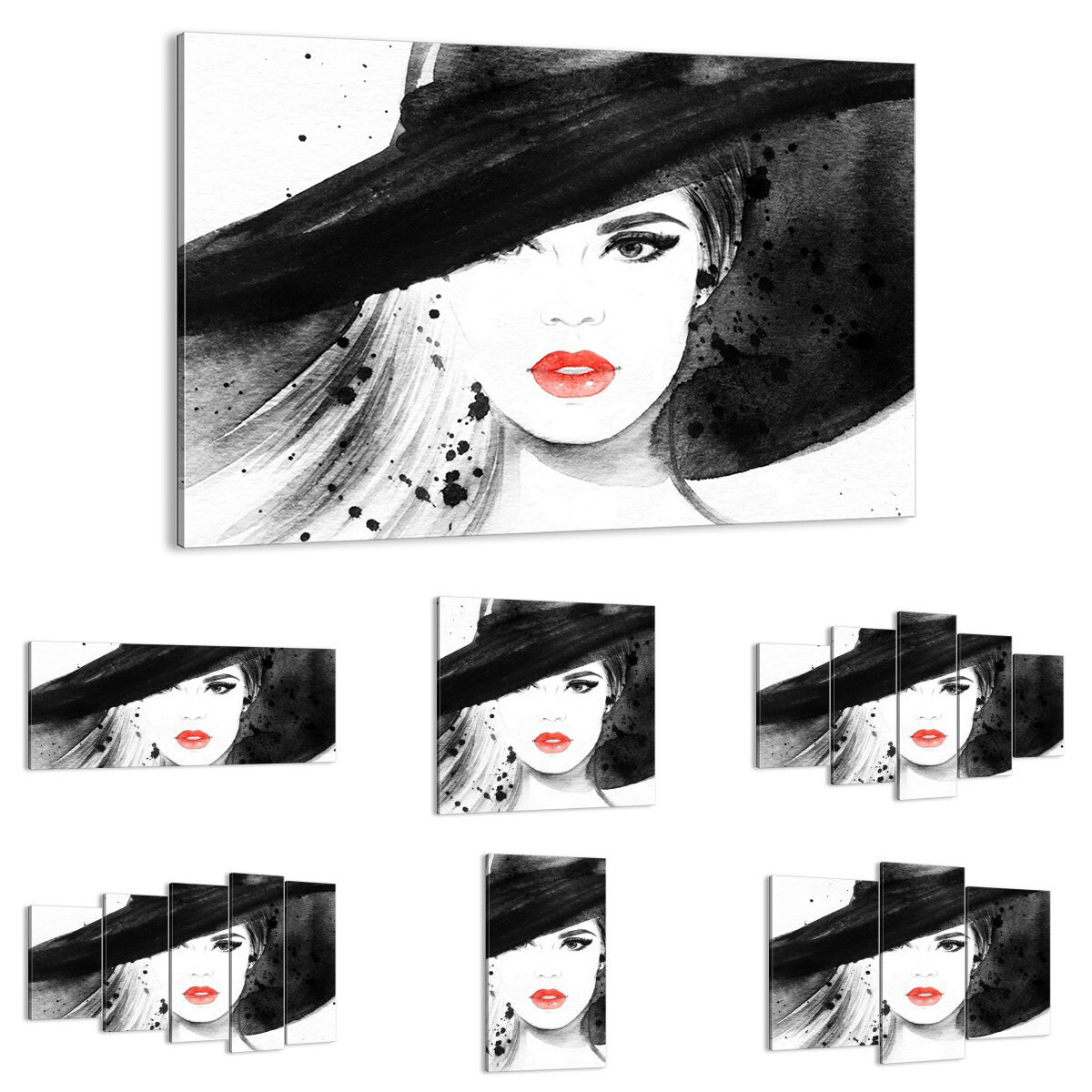 BILD LEINWAND Wandbild Frau Gesicht Lippen 3916 DE BILD LEINWAND Wandbild Frau Gesicht Lippen 3916 DE