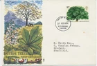 GB 1974 British Trees 10p Horse Chestnut very fine FDC FDI ROTHERHAM, YORKSHIRE