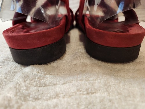 ARCHE RED NUBUCK SUEDE CASUAL LOW HEEL COMFORT SHOES SIZE 39 - Picture 7 of 13