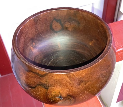 Calabash/ciotola Hawaiian Milo Wood ~ qualità da galleria e collezionista ~ regalo (#521-10) - Foto 9 di 10
