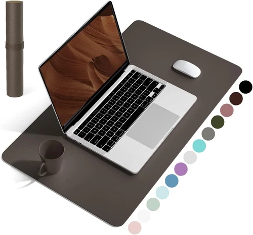 Desk Pad Office Desk Mat Pad PU Leather Waterproof Desk Mat Laptop Mat Dual-Side - Picture 19 of 39