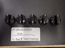 Brand New OEM GE Black Range Knobs WB03X24759 total of 5 