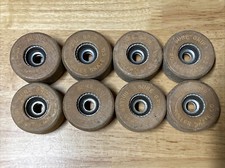 Vintage Roller Skate 8 Wood Wheels Sure Grip
